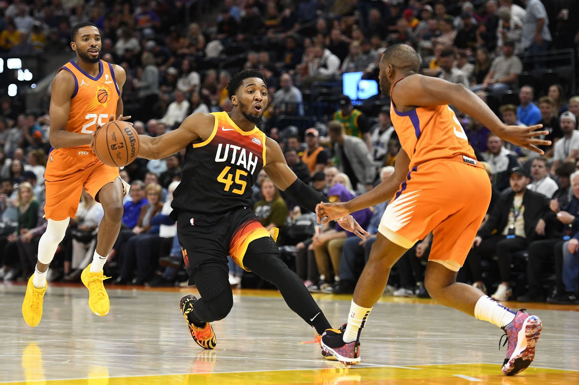 Donovan Mitchell and Chris Paul.