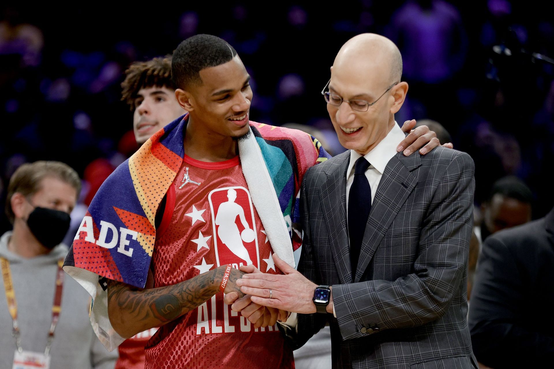 Dejounte Murray at the 2022 NBA All-Star Game