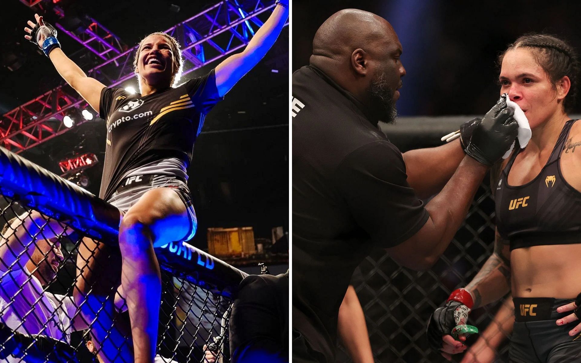 Julianna Pena (L) &amp; Amanda Nunes (R)