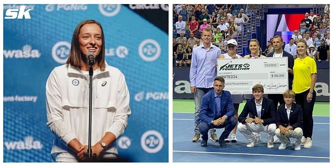 The best moments from Iga Swiatek's charity event alongside Elina Svitolina, Agnieszka Radwanska and others to raise funds for Ukraine