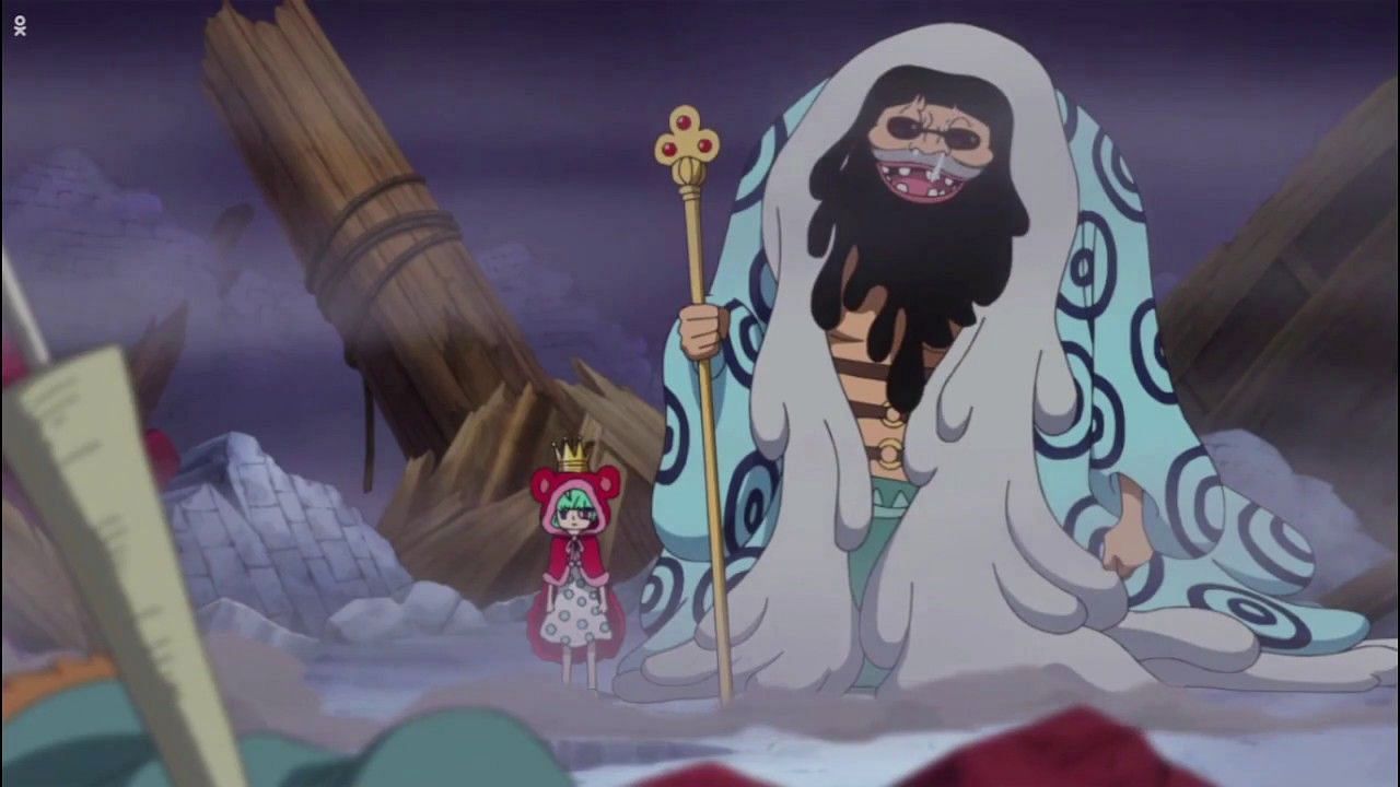 Trebol (right) as seen in the series&#039; anime (Image Credits: Eiichiro Oda/Shueisha, Viz Media, One Piece)