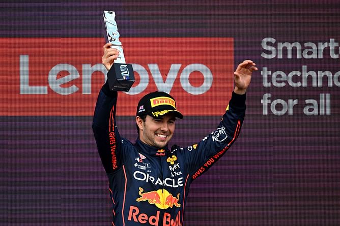 “It was a good fight”- Sergio Perez happy finishing P2 after making a late ‘comeback’ at 2022 F1 British GP
