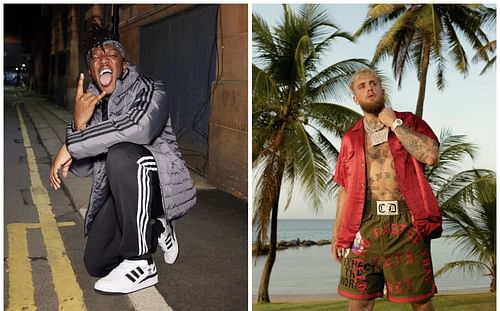 KSI (left), Jake Paul (right) - Images via @ksi and @jakepaul on Instagram