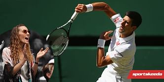 "Me too" - Jelena Djokovic reacts to a fan who says that he "dies a little" every time Novak Djokovic gets ready to hit an overhead smash