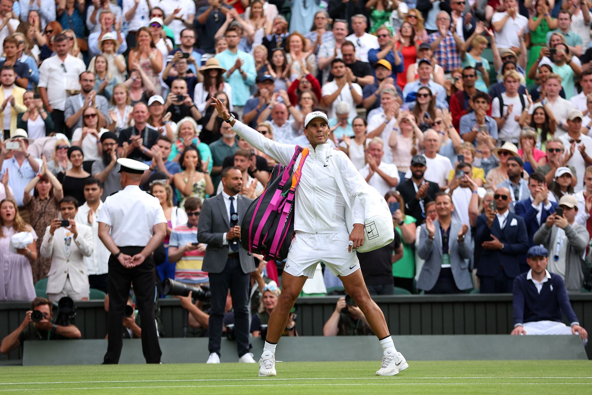 Rafael Nadal at the 2022 Wimbledon.