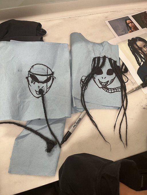 "Insidious vibes" North West's creepy sketches for Yeezy go viral