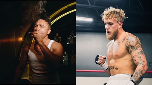 Oscar De La Hoya (L, @oscardelahoya), Jake Paul (R, @jakepaul), Credits:- Instagram