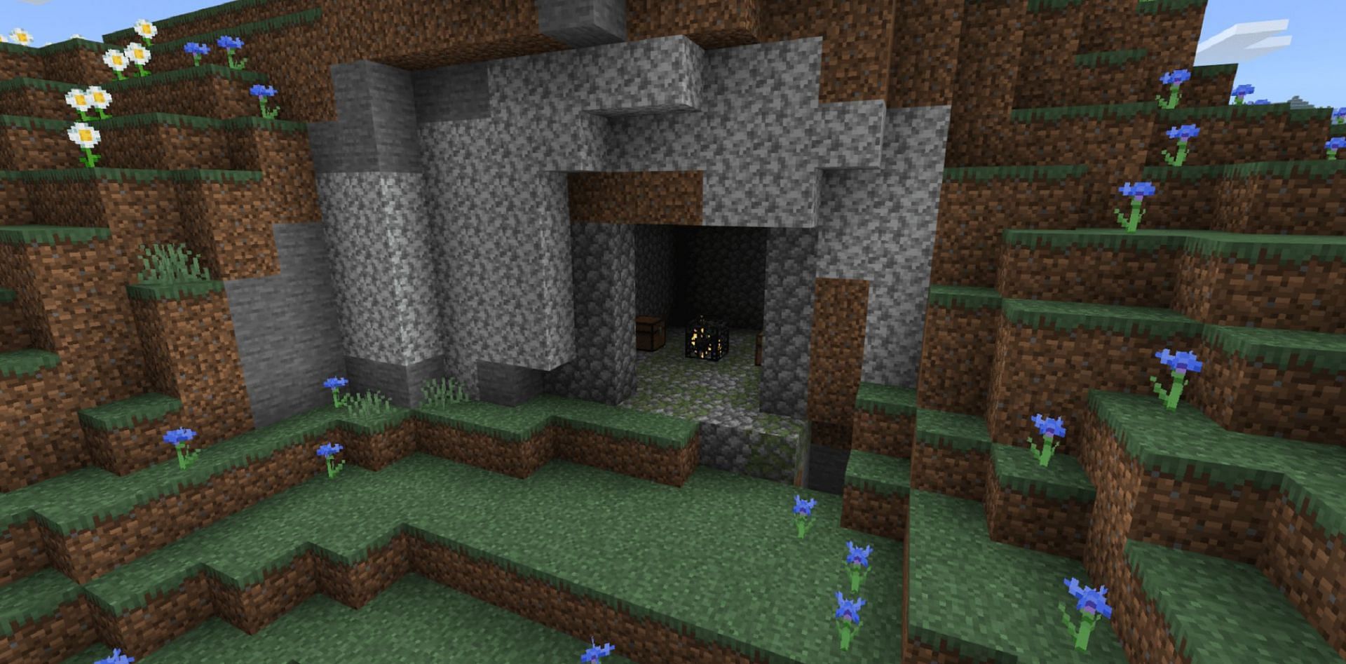 This spawner block almost looks like it was placed in a player-made location (Image via u/Katkalis/Reddit)