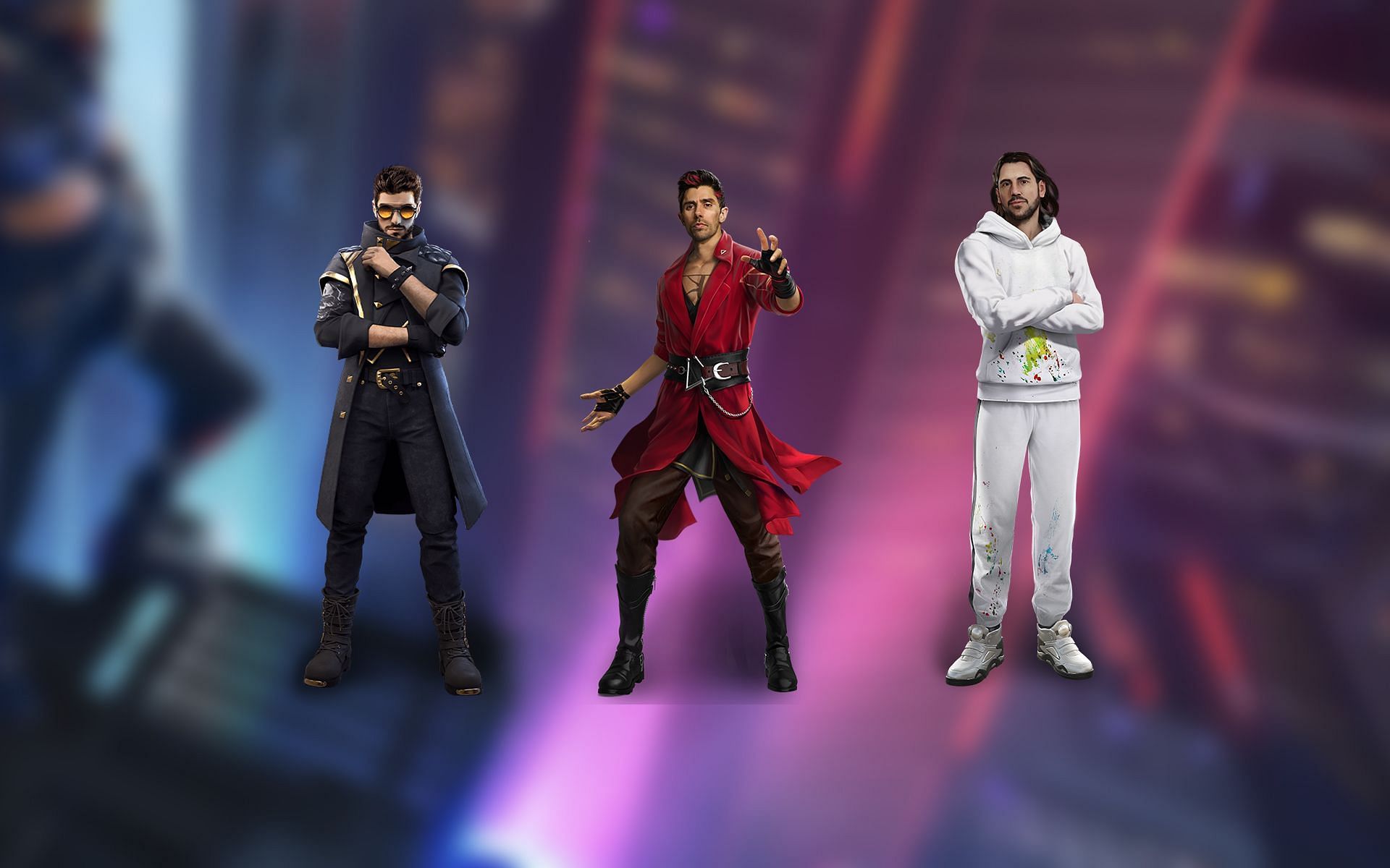 Free Fire MAX has a wide range of unique characters (Image via Sportskeeda)