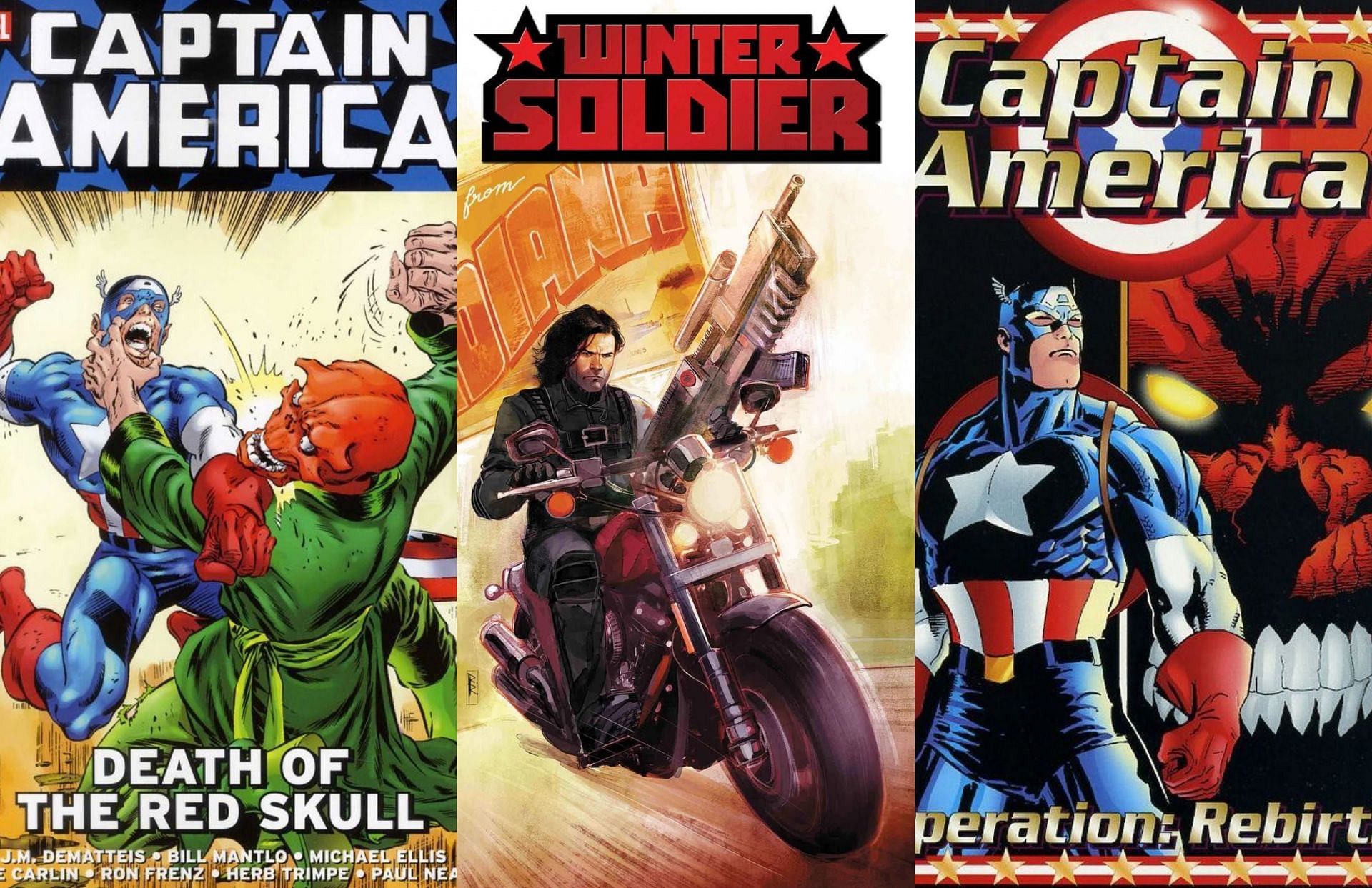 The Death of the Red Skull/Winter Soldier/Operation Rebirth comics (Images via Marvel Comics)