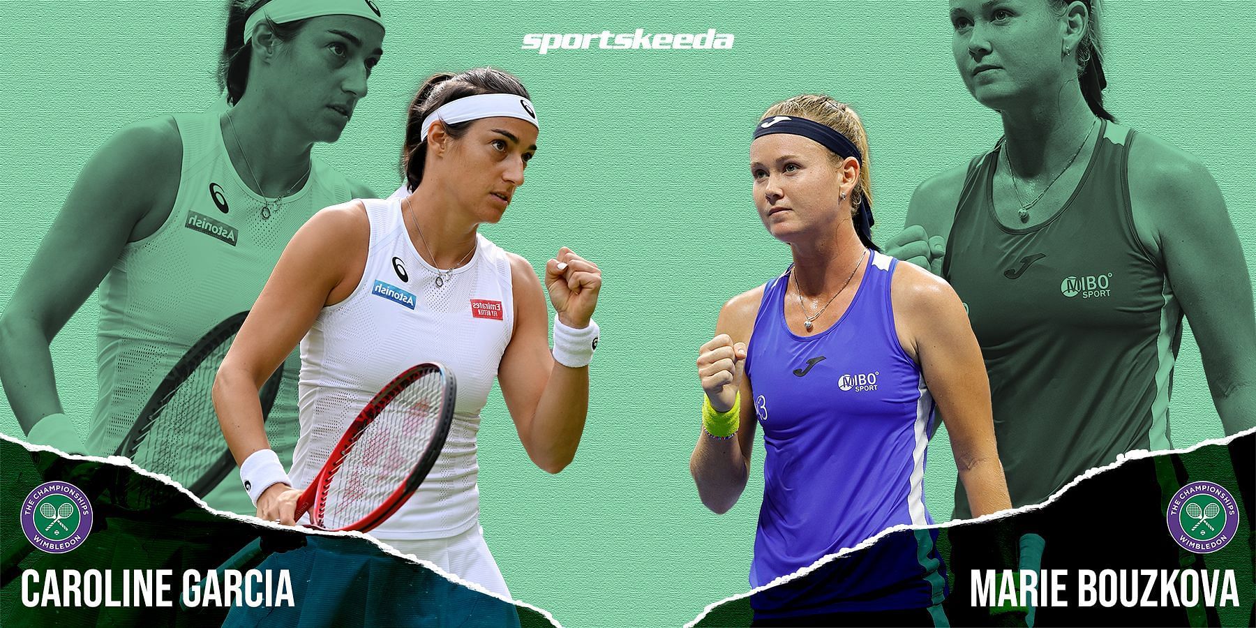 Caroline Garcia will face Marie Bouzkova in the fourth round of Wimbledon