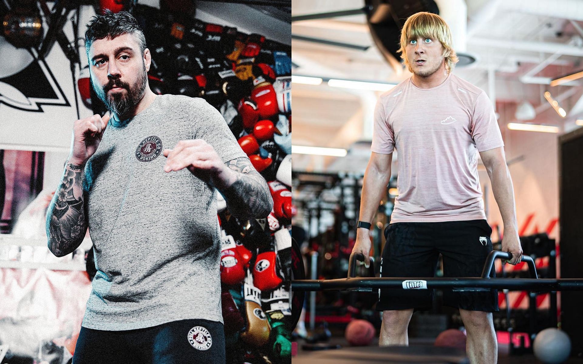 Hardy and Pimblett (left and right; images courtesy of @danhardymma and @theufcbaddy Instagram)