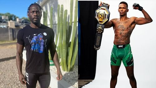 Jared Cannonier (L) and Israel Adesanya (R) [Images courtesy @killagorillamma and @stylebender on Instagram]