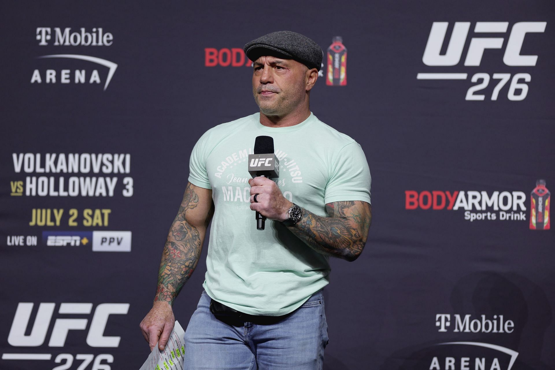 Joe Rogan at the UFC 276 Weigh-in