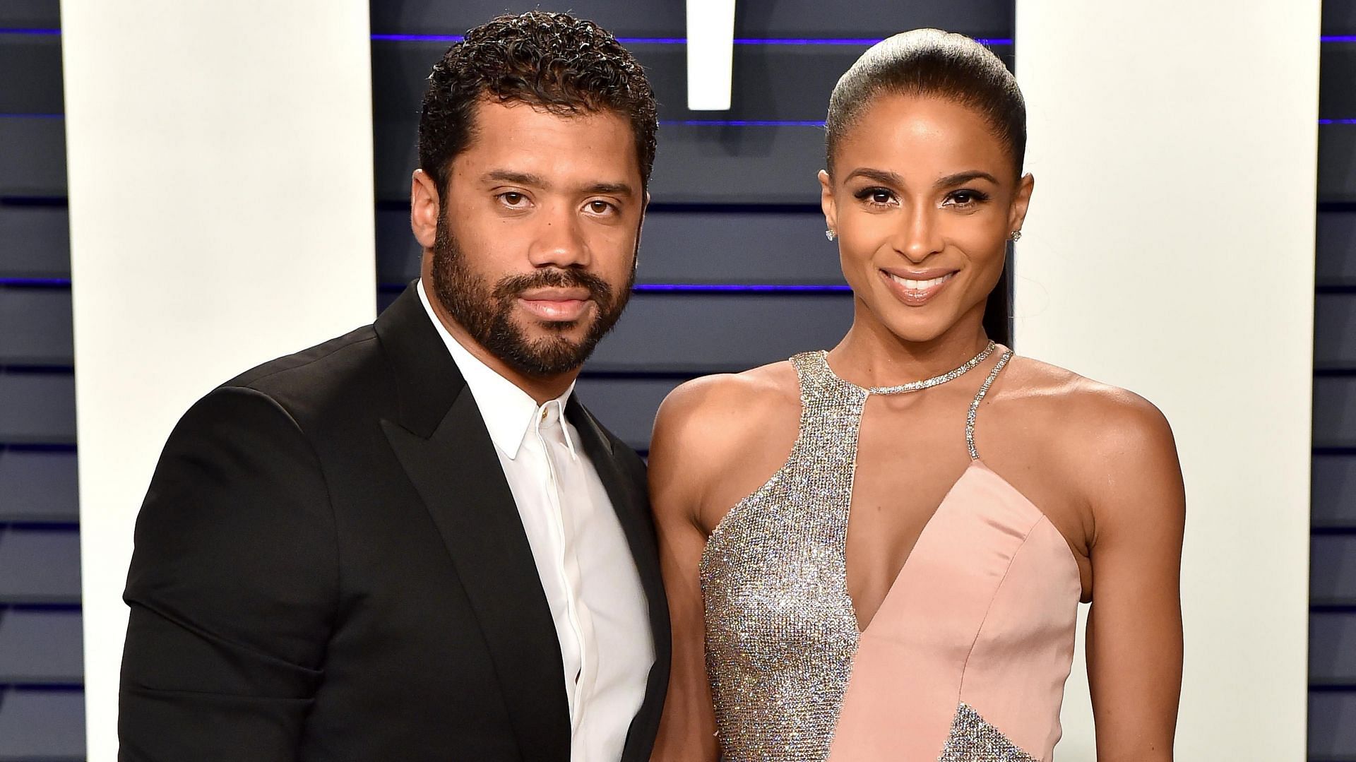Denver Broncos QB Russell Wilson and his wife, singer Ciara. Source: Brides
