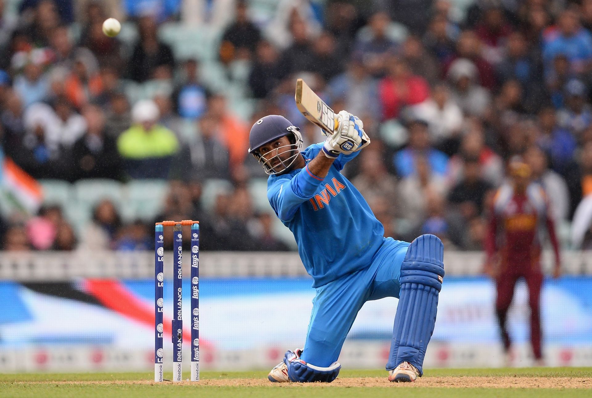 Dinesh Karthik batting during the ICC Champions Trophy 2013 match against West Indies at The Kia Oval. Pic: Getty Images