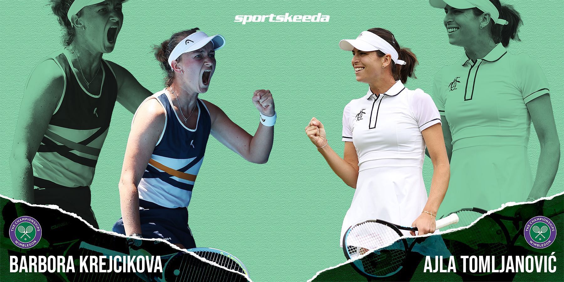 Krejcikova takes on Ajla Tomljanovic in the third round of the 2022 Wimbledon Championships