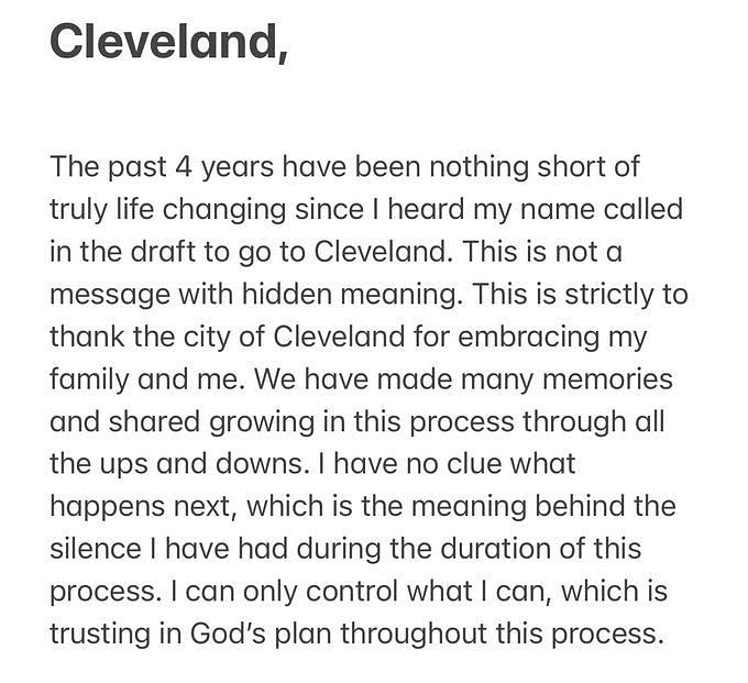 You participated in every step of the way of your rise and fall - NFL  analyst bashes Baker Mayfield's goodbye letter to Browns