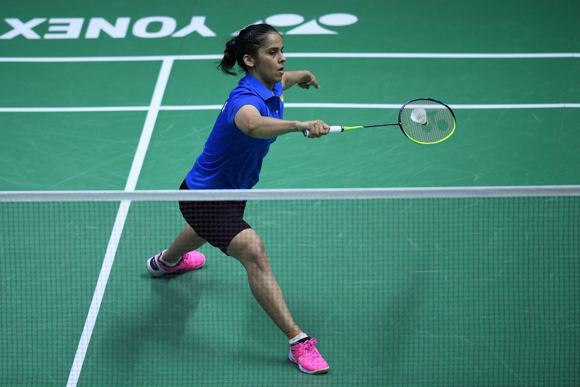 Nehwal in action at an earlier edition of the Thomas &amp; Uber Cup (Image courtesy: Getty Images)