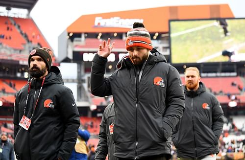 Baker Mayfield during his time with the Cleveland Browns