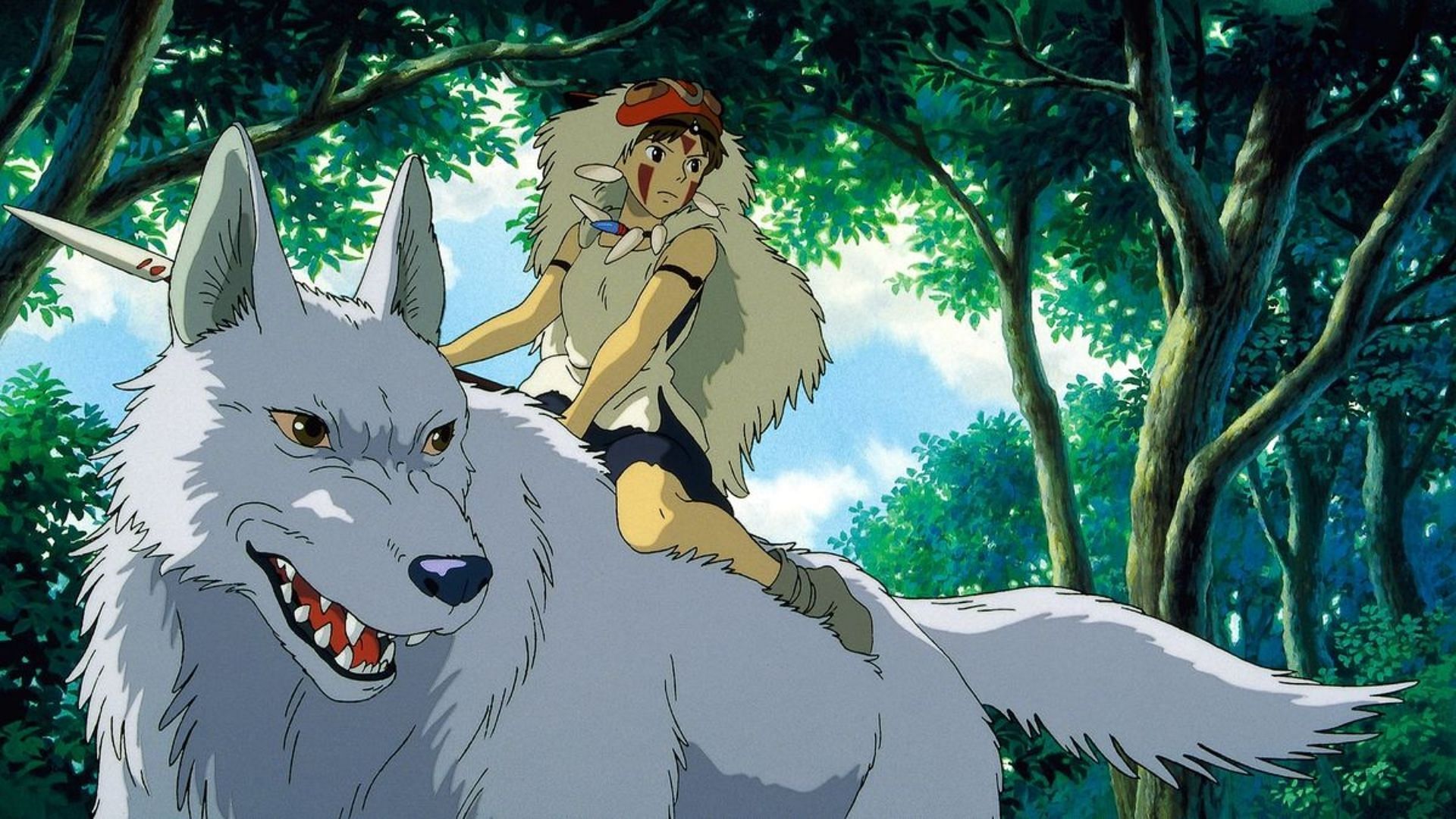 Princess Mononoke Princess Mononoke Forest Wolf Green Magic Anime HD Wa  Fine Art Paper Print Poster on fine art paper 13x19 Fine Art Print  Art   Paintings posters in India 