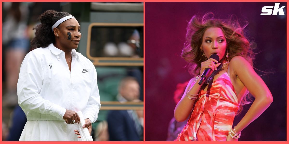 Serena Williams was seen hitting the dance floor to a Beyonce song