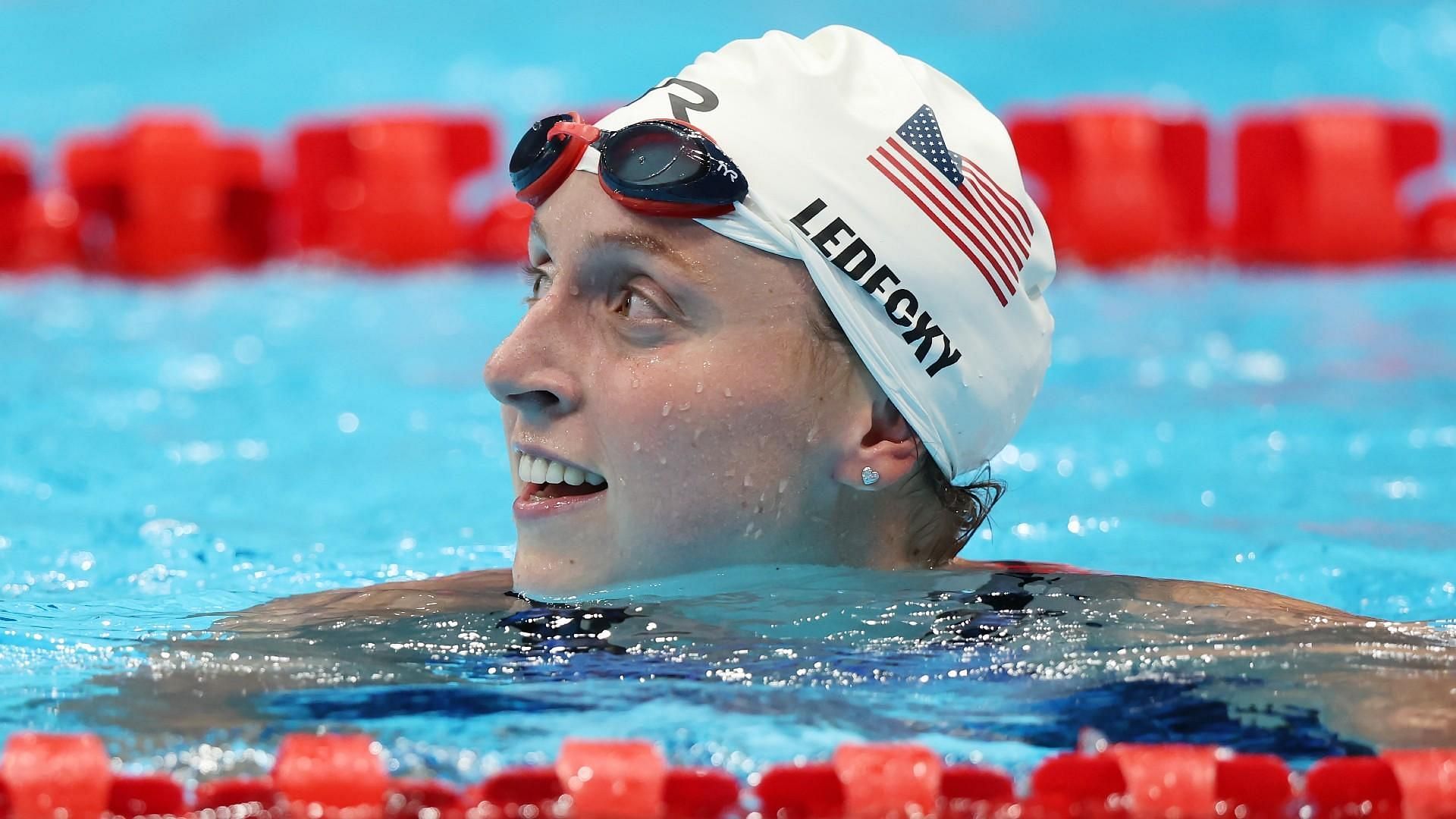 A still of Katie Ledecky (Image via AP)