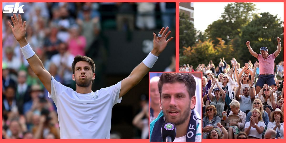 Cameron Norrie is through to this maiden Grand Slam semifinal at Wimbledon. Novak Djokovic at the 2022 Wimbledon Championships.