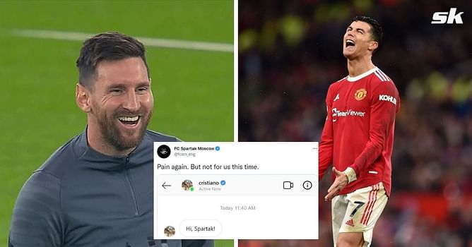 "Pain again. But not for us this time" - Spartak Moscow brutally troll Cristiano Ronaldo with hilarious tweet about Lionel Messi