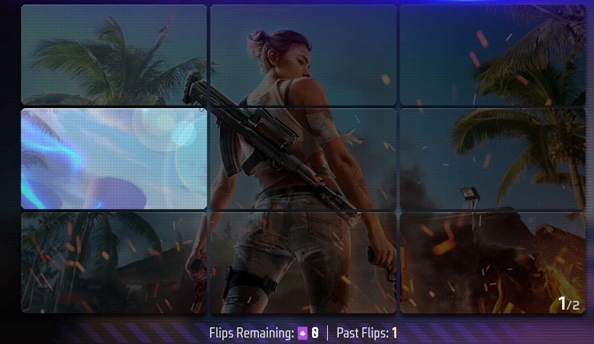 Click on the tile to flip it (Image via Garena)