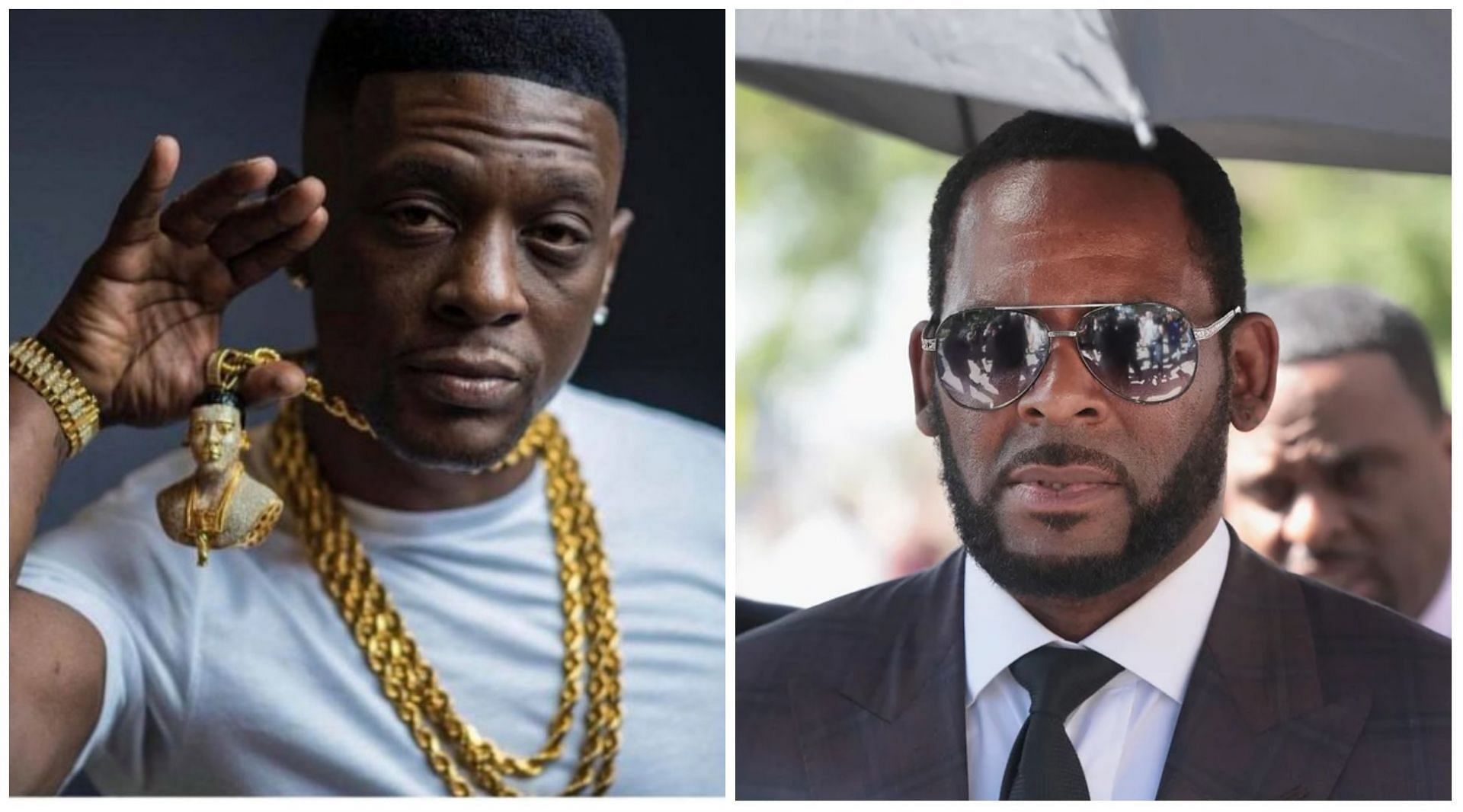 Louisiana rapper Boosie Badazz defended R. Kelly in an animated rant recently (Images via Twitter @boosiebadazz)