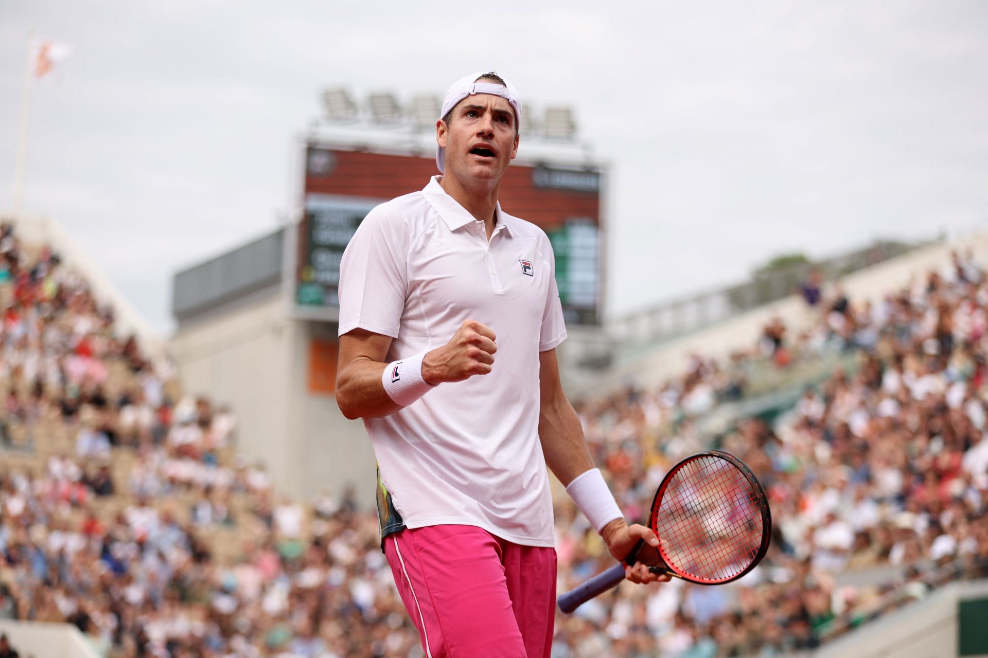 John Isner at the 2022 French Open