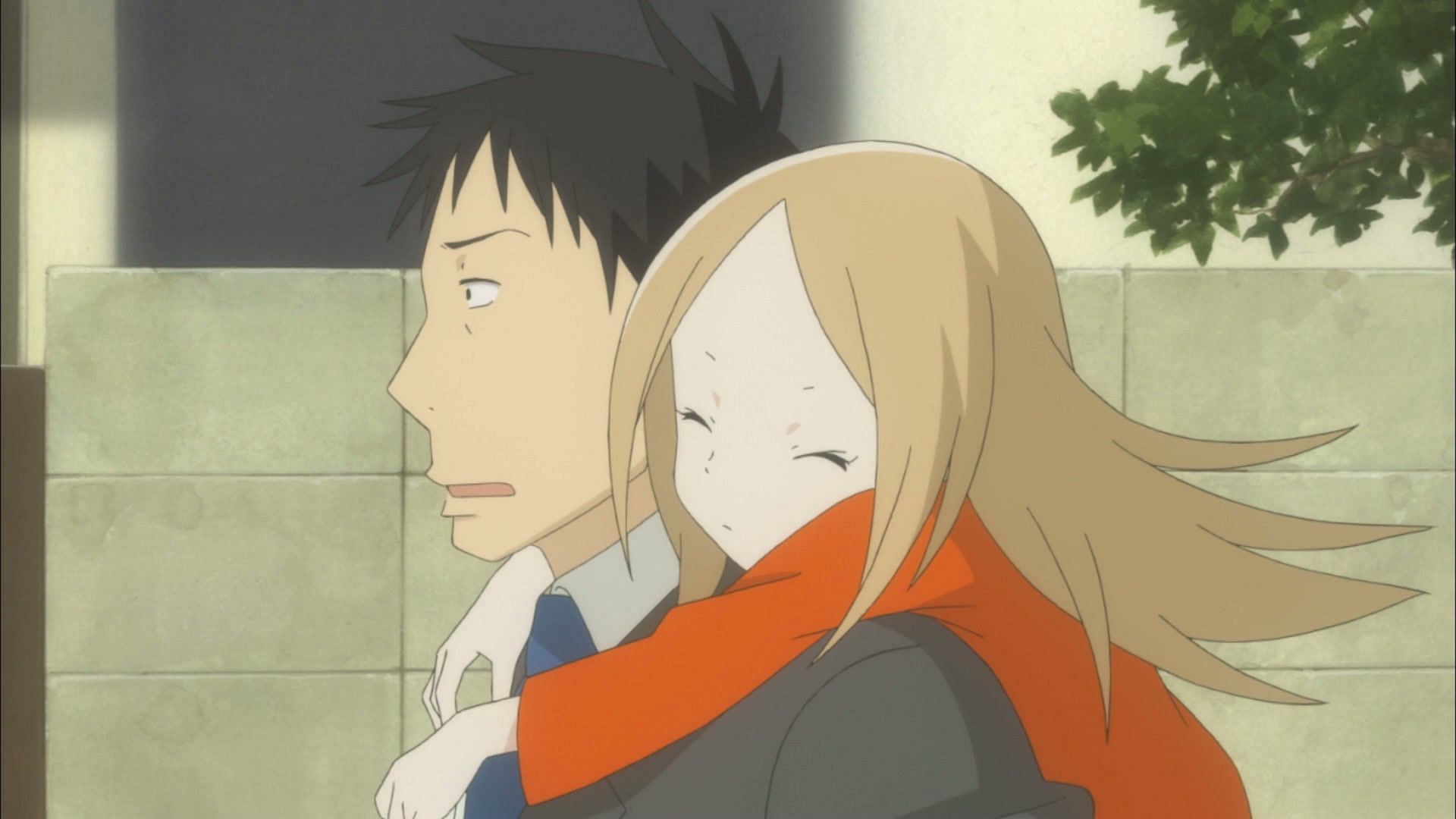 Rin and Daikichi as shown in the anime (Image via Usagi Drop)