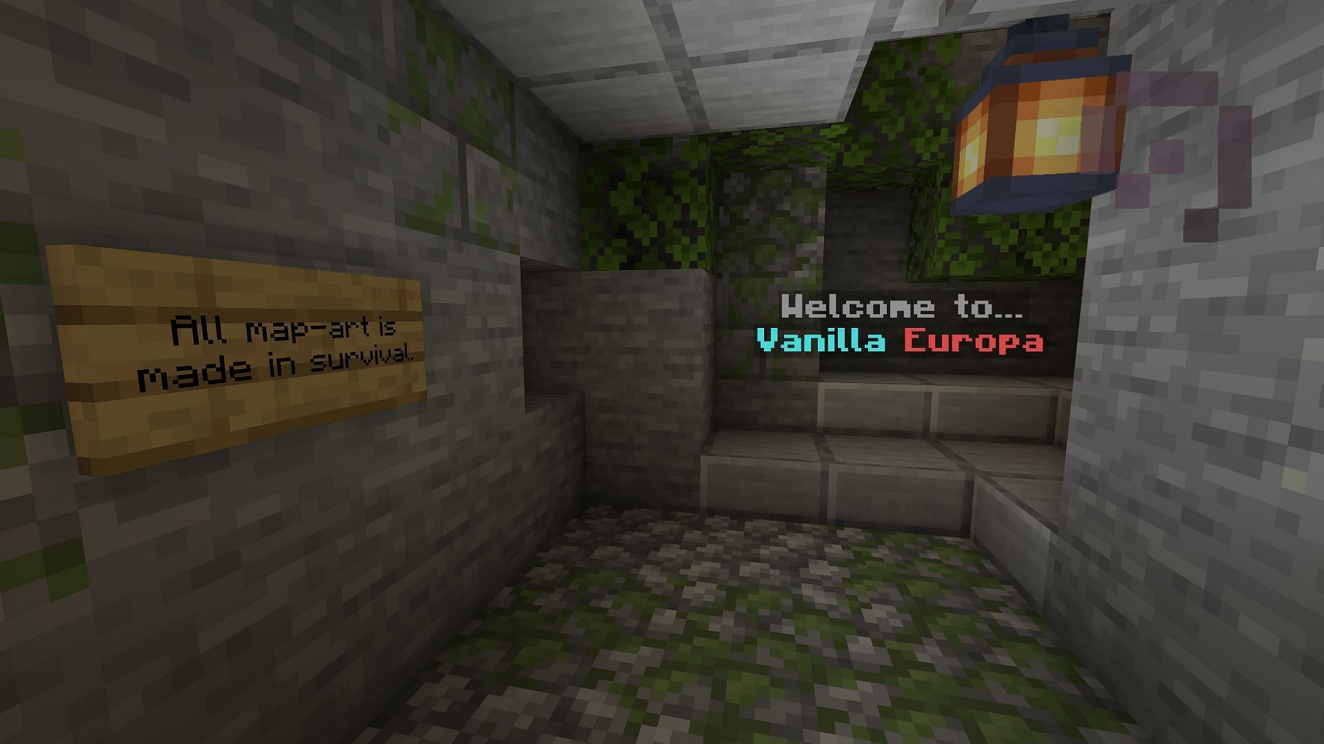 The Vanilla Europa spawn area (Image via Minecraft)