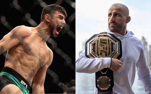 Yair Rodriguez (left) and Alexander Volkanovski (right) (Images via Getty)