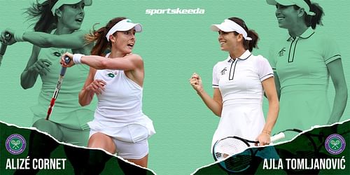 Alize Cornet will take on Ajla Tomljanovic in the fourth round of Wimbledon