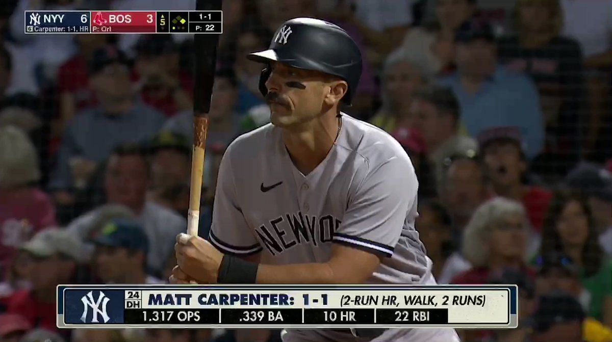 You look like a creepy uncle!” - Screaming fan takes a dig at star third  baseman Matt Carpenter during New York Yankees vs. Boston Red Sox game