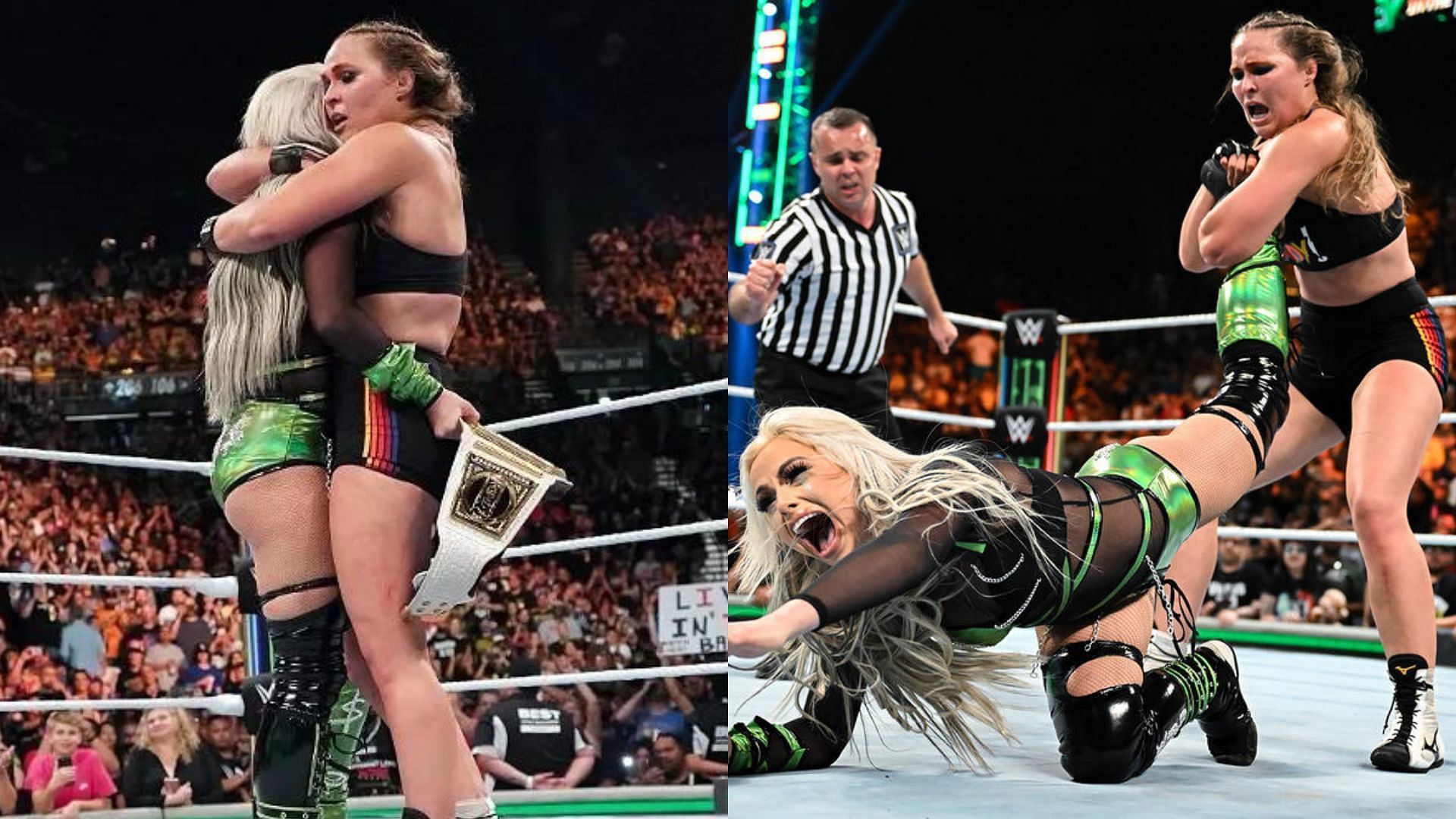 Liv Morgan and Ronda Rousey faced each other in a short match at Money in the Bank 2022