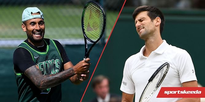 Novak Djokovic is the 1st Grand Slam champion to be winless against non-Slam champ opponent Nick Kyrgios in Wimbledon finals history