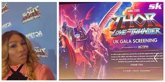 Serena Williams attends Thor: Love and Thunder premiere in London, says she is "obsessed with Marvel comics"