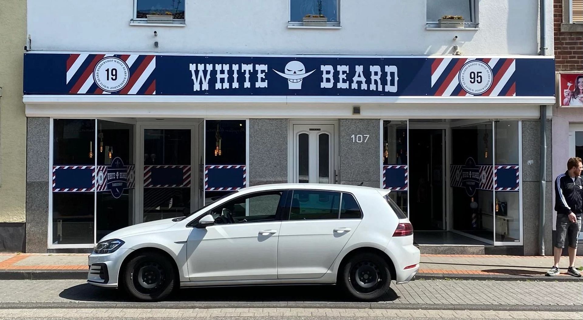 A Reddit user shared an image of a Whitebeard pirates-inspired barber shop (Image via u/shodahunter, Reddit)