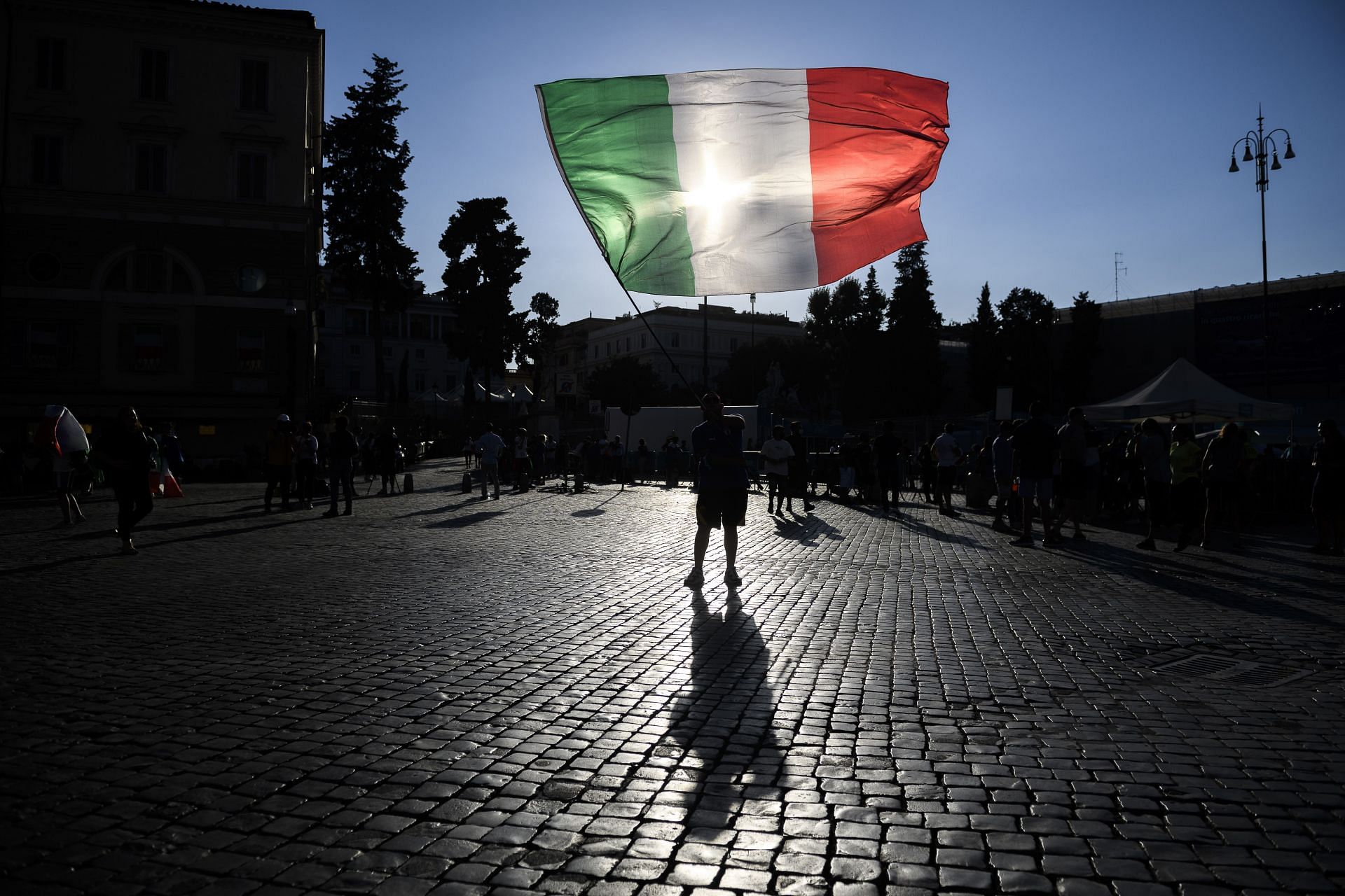 Italy Fans Support The National Team In The Euros 2020 Final