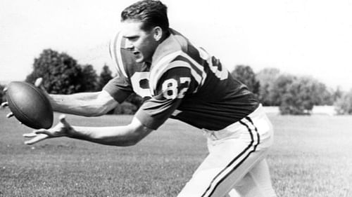 Raymond Berry during Colts practice