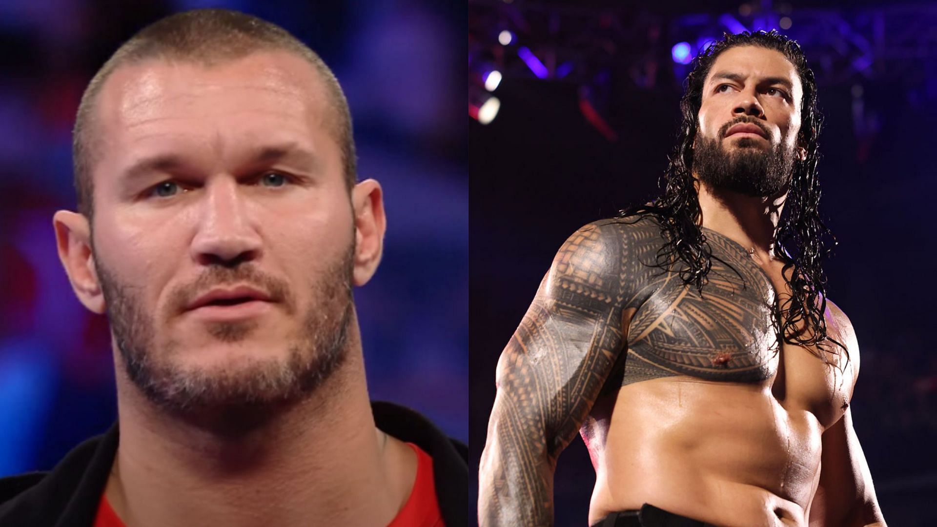 Randy Orton (left); Roman Reigns (right)