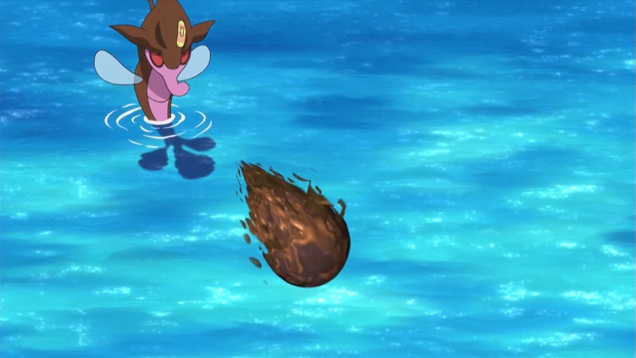Skrelp using Sludge Bomb in the anime (Image via The Pokemon Company)