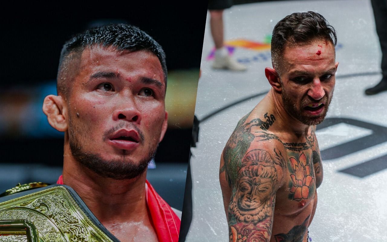 [Photo Credit: ONE Championship] Nong-O Gaiyanghadao, Liam Harrison