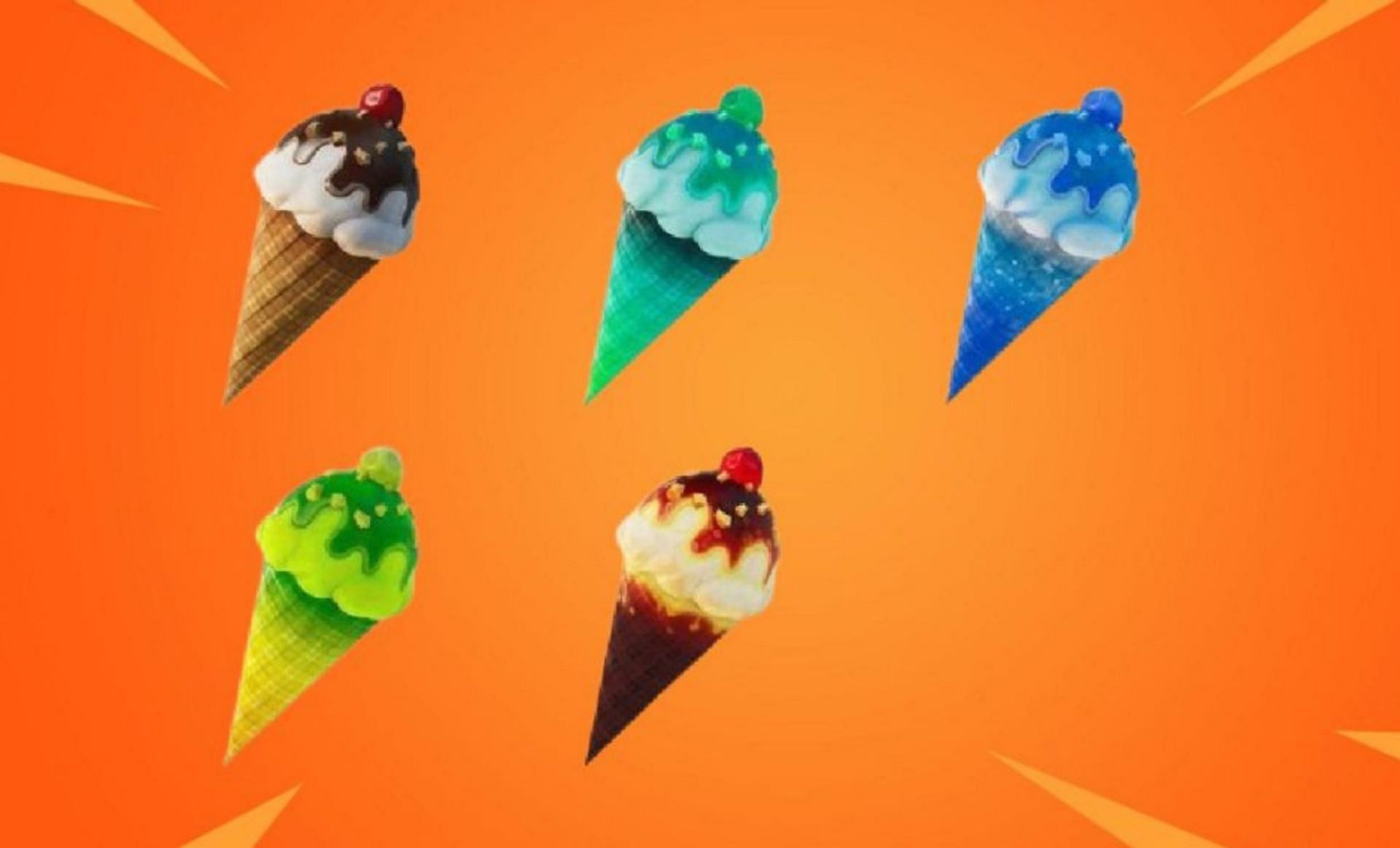 Fortnite has five new ice cream cones (Image via Epic Games)