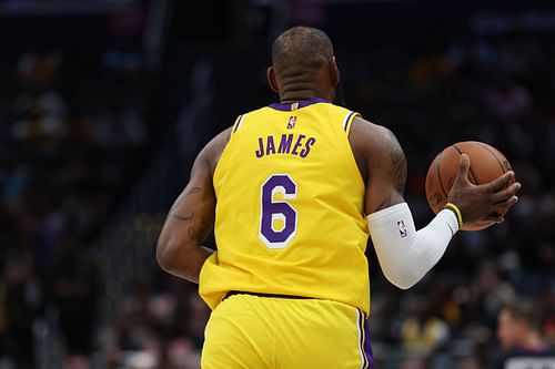 LeBron James of the Los Angeles Lakers