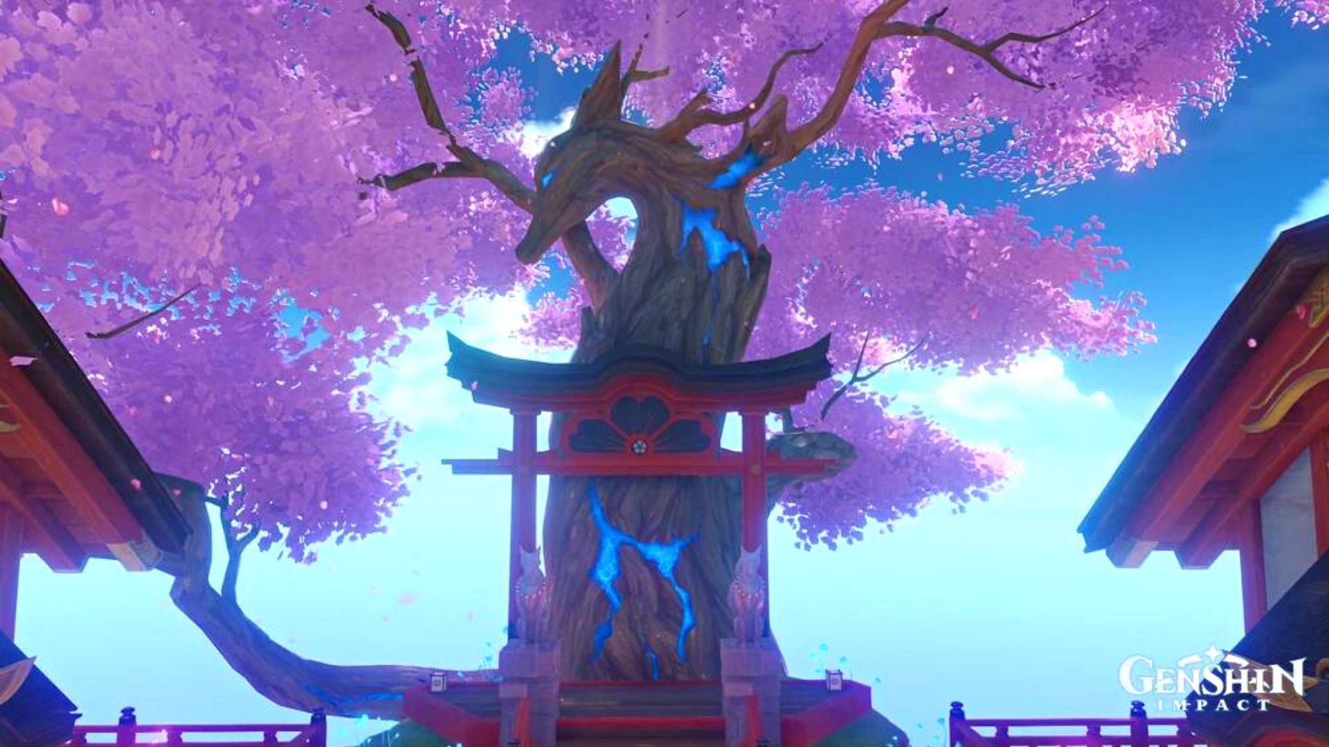Sumeru will have something similar to Sacred Sakura (Image via Genshin Impact)