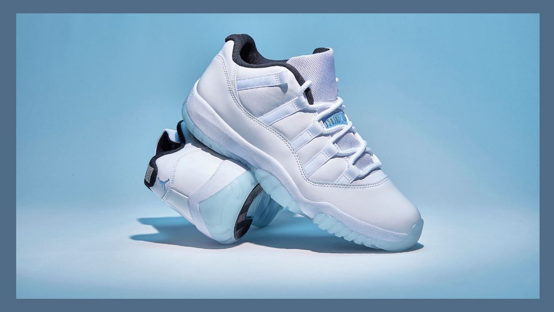 Take a closer look at the Legend Blue colorway (Image via Twitter/@FinishLine)